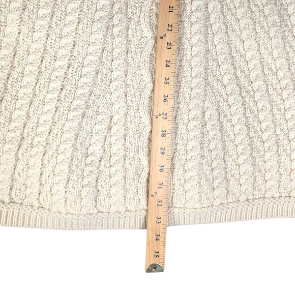 Inis Crafts Chunky Cream Wool Longline Cardigan size - Picture 5 of 15
